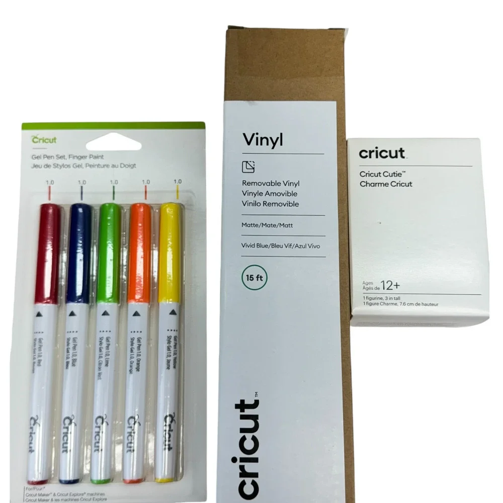 Cricut Set Premium Vinyl Permanent SportFlex Iron-On Removable Pens Metallic Mat - Picture 6 of 10